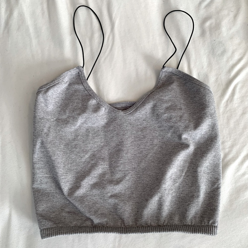 Free People XS/S Grey Camisole Crop Top never worn